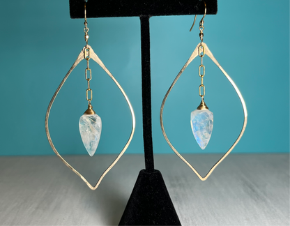 Petal Feldspar Drop Earrings