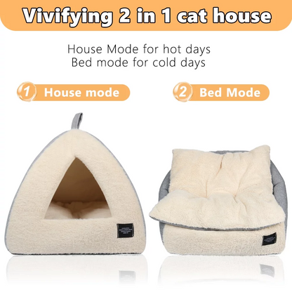 2-In-1 Cat Cave/Bed