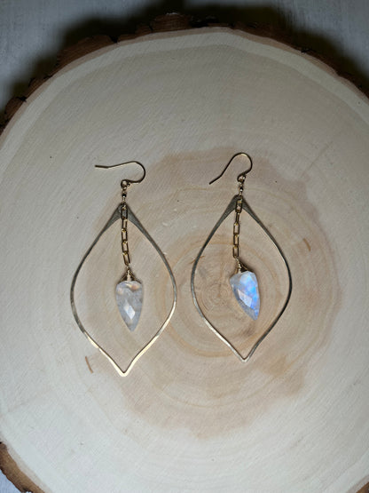 Petal Feldspar Drop Earrings