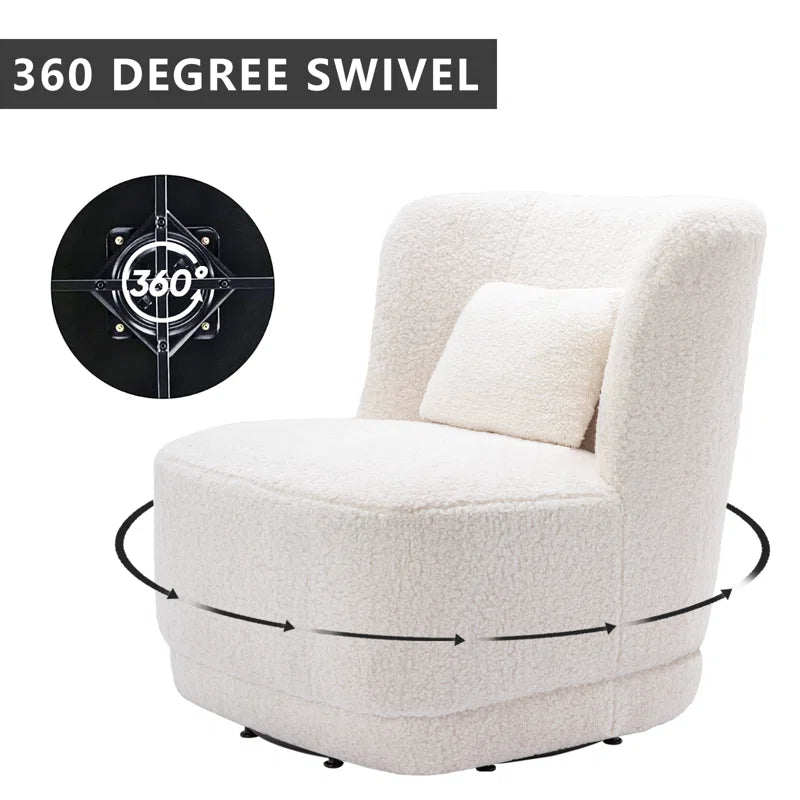 Swivel Barrel Accent Chair