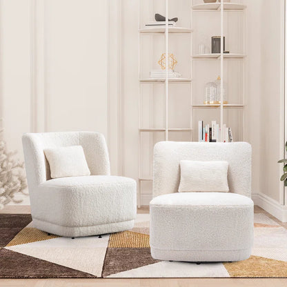 Swivel Barrel Accent Chair