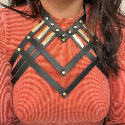 Leather Neck Harness