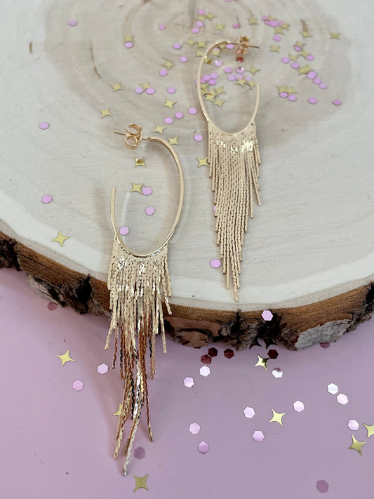 The Waterfall Earrings Gold Filled