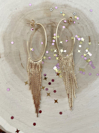 The Waterfall Earrings Gold Filled