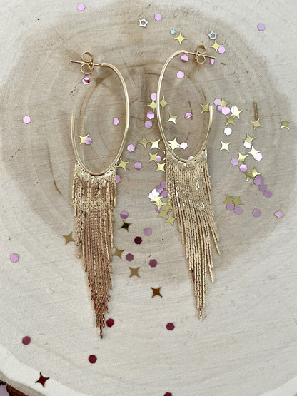 The Waterfall Earrings Gold Filled